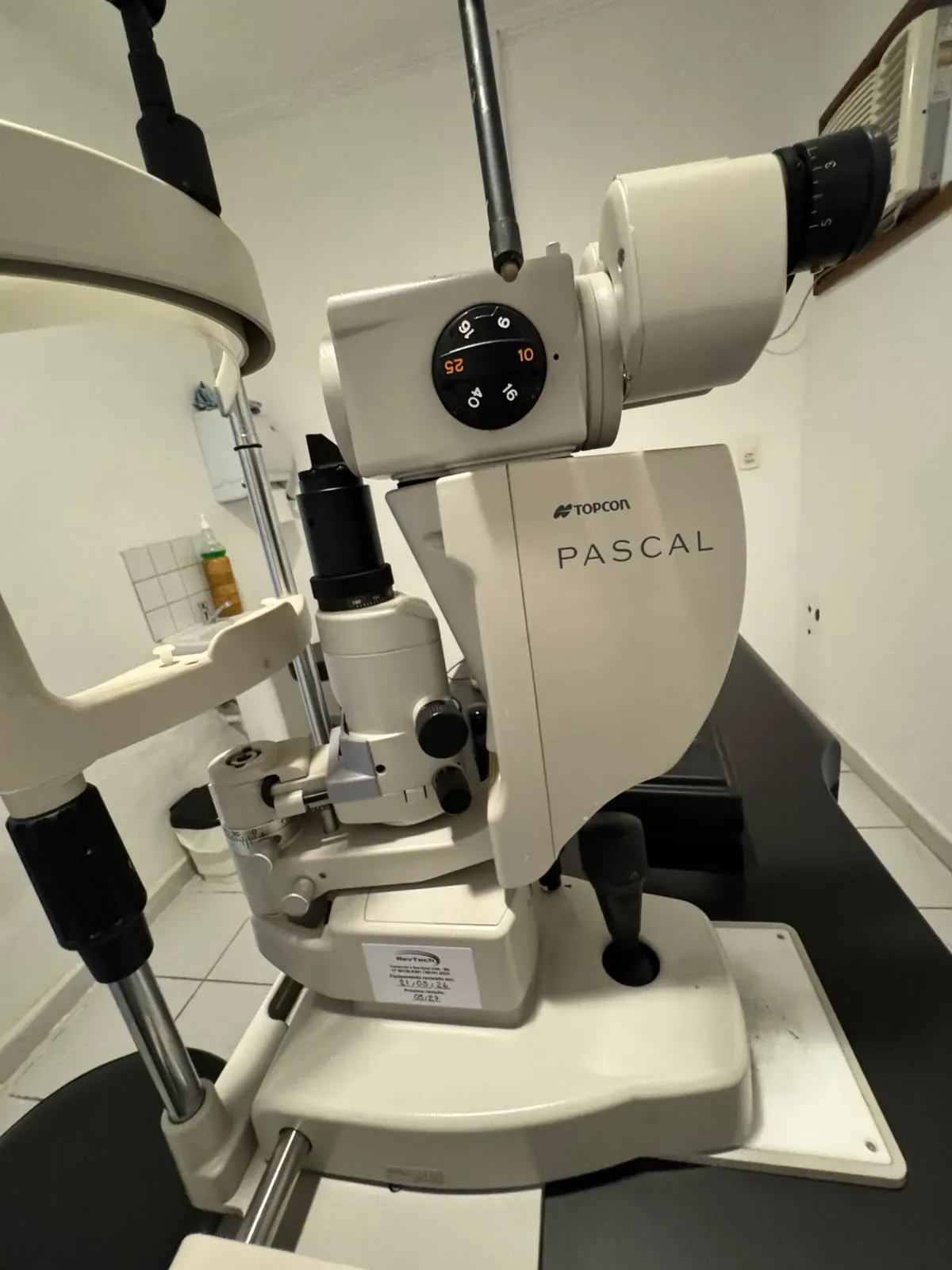 Detalhe do laser Pascal, da Topcon.